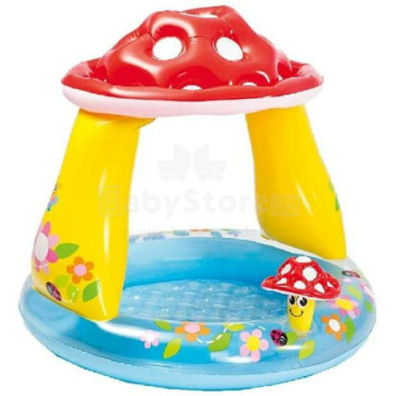 Intex Mushroom Baby Pool Round, Multicolor, Age 1+, 89 x 102 x 30 cm