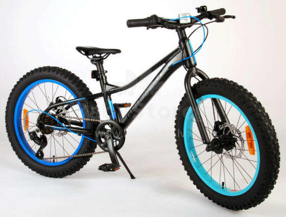 Bērnu velosipēds Volare Gradient Black/Blue/Aqua – 6 speed – Prime Collection (Rata izmērs: 20)