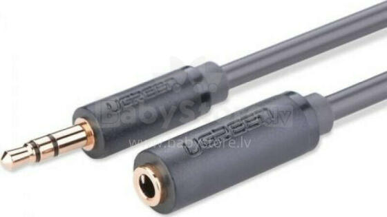 Kabelis Ugreen Jack 3,5 mm — 3,5 mm ligzda, 1 m uzlāde (UGR651GRY)