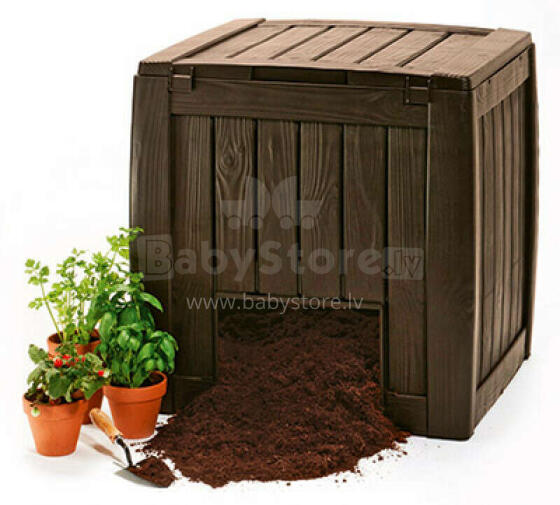Komposta kaste Deco Composter With Base 340L brūna