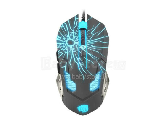 NATEC FURY OPTISKĀ PELE GLADIATOR SPĒLĒTĀJIEM 3200 DPI AR FONA APGAISMOJUMU