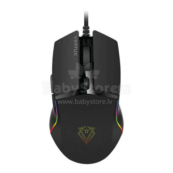 VERTUX Argon USB Spēļu Pele ar RGB Apgaismojumu