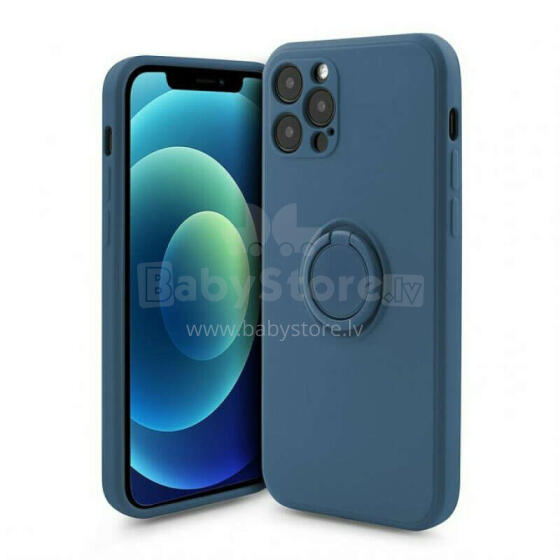 Mocco Pastel Ring Silicone Back Case Силиконовый чехол для Samsung Galaxy S22 Ultra 5G Синий