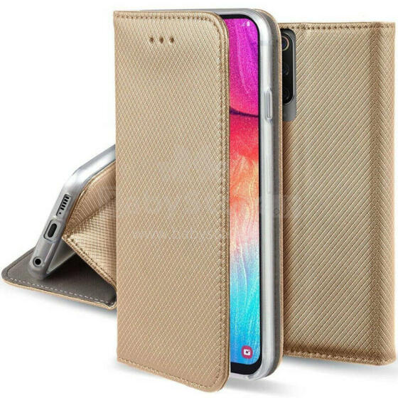 Fusion Magnet case Grāmatveida maks Samsung A136 Galaxy A13 5G zeltains