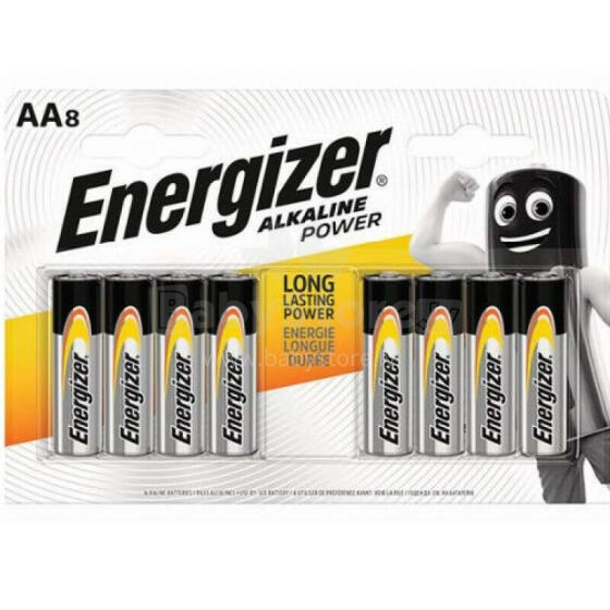 Energizer LR06-8BB Alkaline Power AA (LR6) В БЛИСТЕРНОЙ УПАКОВКЕ 8ГБ.