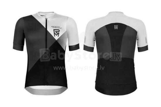 Velo krekls Rock Machine MTB/XC balts/melns, S izmērs