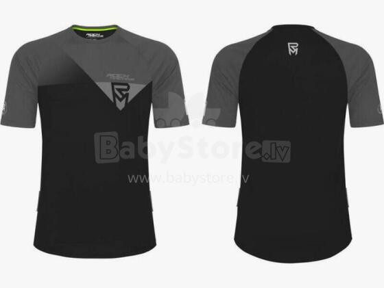Rock Machine Trail Jersey SS tumši melns/pelēks, izmērs XL