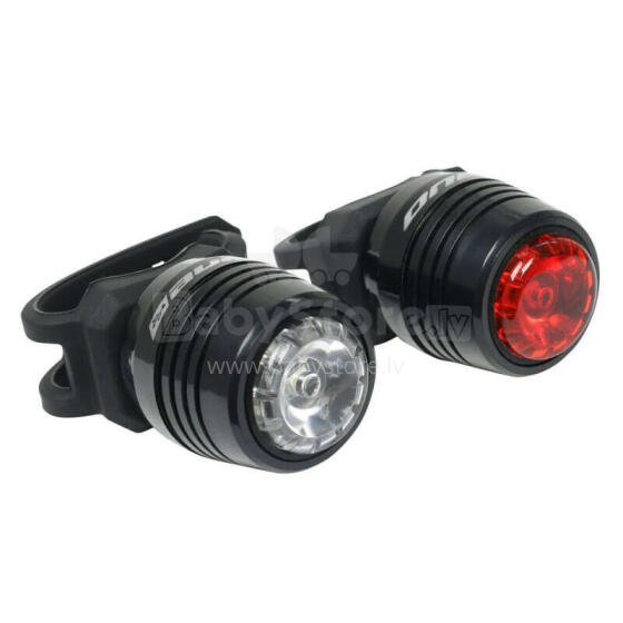 Velosipēdu lukturu komplekts Rock Machine S.Light 20 Black/Grey