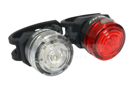 Velosipēdu lukturu komplekts Rock Machine S.Light 10 Black/Grey
