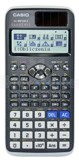 ZINĀTNISKS KALULĀTORS CASIO FX 991CEX CLASSWIZ BLACK, 12 CIPARU DISPLEJS