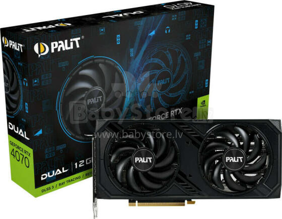 Видеокарта Palit GeForce RTX 4070 Dual 12 ГБ GDDR6X (NED4070019K9-1047D)