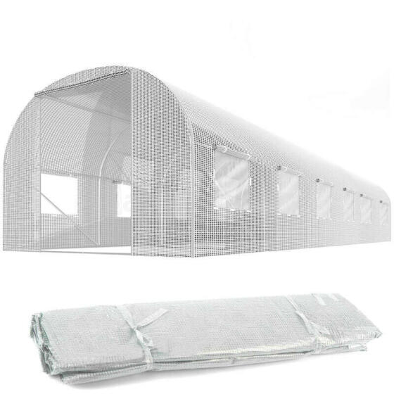Plēve dārza tunelim 3x6m (18m2) balta Plonos