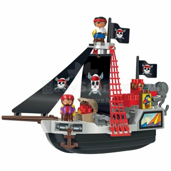 Ecoiffier Art.8/3130 Bērnu konstruktors komplekts Pirātu kuģis