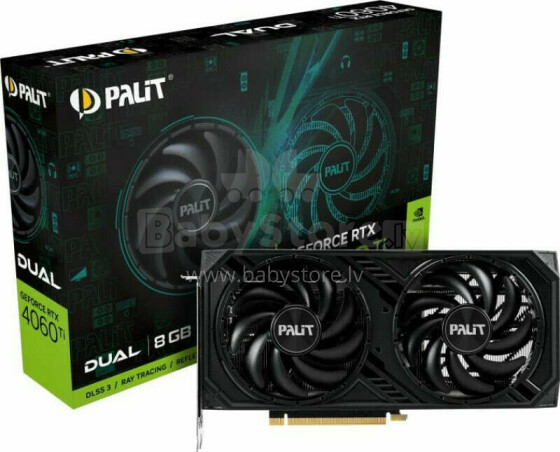 Videokarte Palit GeForce RTX 4060 Ti Dual 8 GB GDDR6 (NE6406T019P1-1060D)