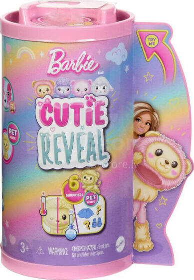 Кукла Барби Mattel Cutie Reveal Chelsea Lion Sweet Styling Series (HKR21)