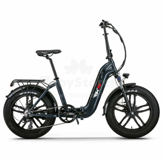 Saliekamais elektriskais velosipēds RKS 20 RV10 melns