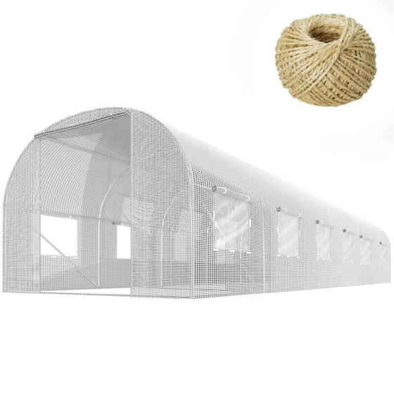 Dārza tunelis 3x6m (18m2) Plonos balts
