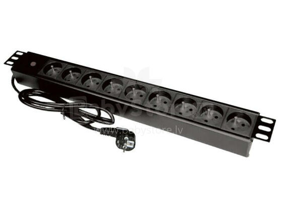 Alantec PZ09 strāvas pagarinātājs 1,8 m 9 maiņstrāvas kontaktligzdas iekštelpās, melns