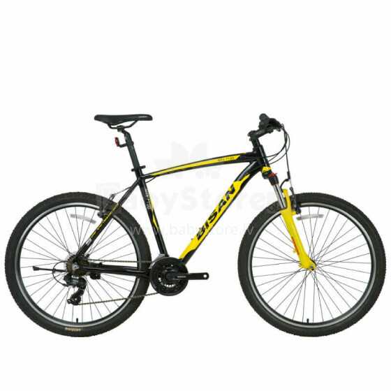 Vīriešu kalnu velosipēds Bisan 29 MTX7100 (PR10010452) Melns/dzeltens (Rata izmērs: 29 Rāmja izmērs: L)