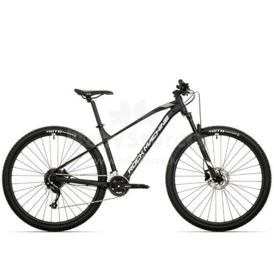 Viriešu kalnu velosipēds Rock Machine Manhattan 90-29 (III) melns/pelēks (Rata izmērs: 29 Rāmja izmērs: XL)