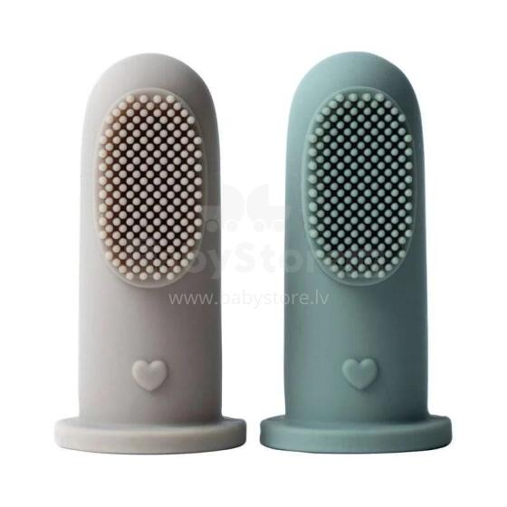 Mushie Toothbrush Art.163949 Shell /Jade