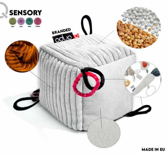 NO™ Sensory Shapes Basic Art.164013 Montessori Развивающий мягкий Сенсорный куб