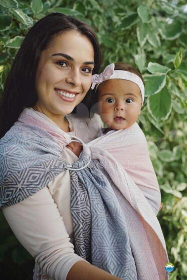 Little Frog Ring Sling Cotton Art.164083 Foggy Cube