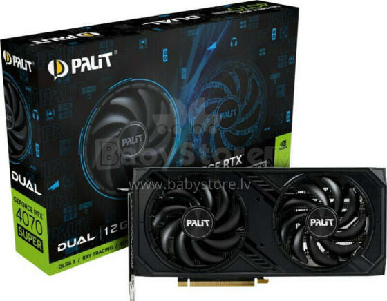 Видеокарта Palit GeForce RTX 4070 SUPER Dual 12 ГБ GDDR6X (NED407S019K9-1043D)