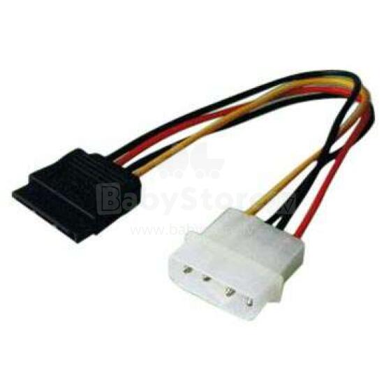 Sbox SATA POWER CABLE 15P-4P/TC- 0.25M SATA-POWER