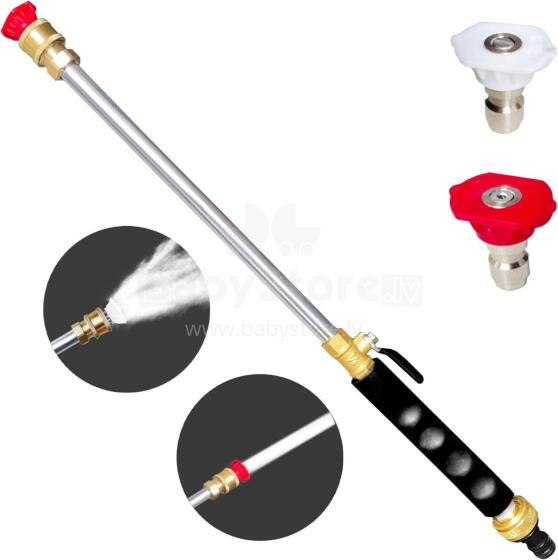 Nozzle Power Washer for Garden Hose Art.165390 Dārza šļūtenes augstspiediena mazgātājs ar sprauslu, komplektā 2 augstspiediena sprauslas un ātrie savienotāji