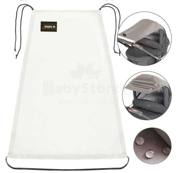 Visor Universal Art.165576 Clear White Universal stroller visor+GIFT mini bag