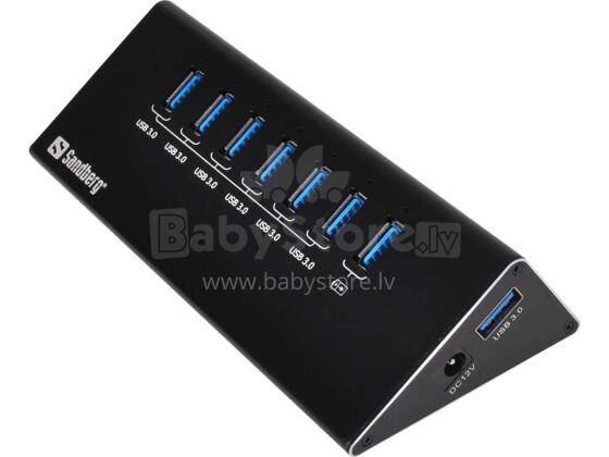 Sandberg 133-82 USB 3.0 Hub 6+1 Ports