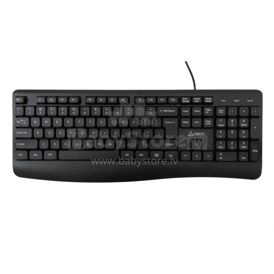 Sbox K-103 Keyboard US Black
