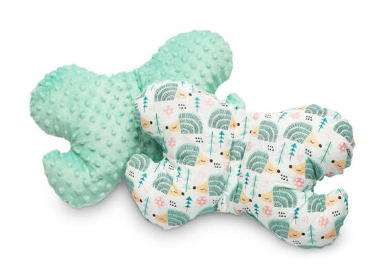 BUTTERFLY PILLOW - HEDGEHOGS MINT
