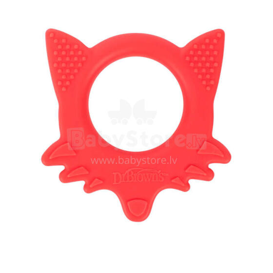 TE003 Flexees Friends Fox Teether – Red