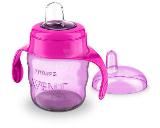 SCF551/03 CUP WITH MOUTHPIECE 200 ML 6+ PINK *