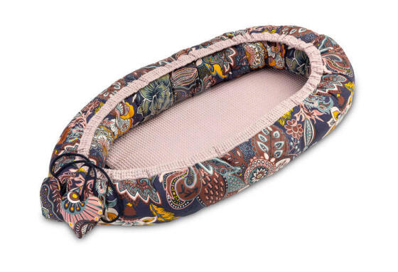 Waffle Nest/Baby Cocoon – boho dusty rose