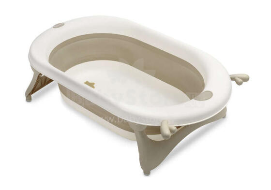 Foldable travel bath tub – BEIGE