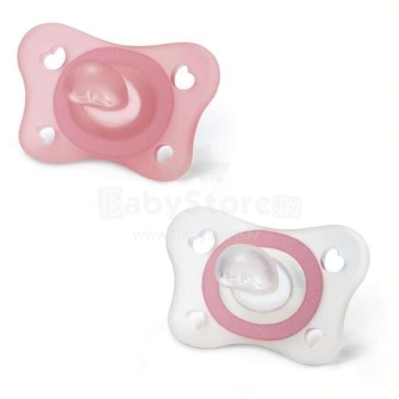 128440 PHYSIOFORMA MINI SILICONE teat 2-6M 2PCS GIRL