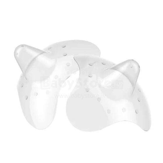 Silicone nipple protectors Natural Nursing size S