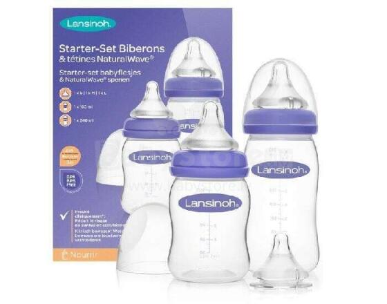 Lansinoh Feeding Bottle Starter Set  Art.76310 Starter bottle set 1x160ml, 1x240ml