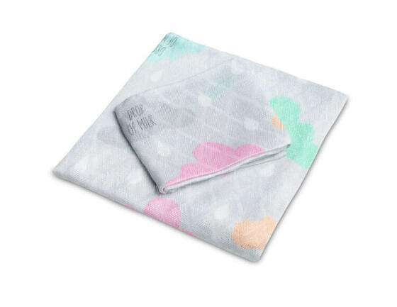 BAMBOO DIAPERS SET 30x35 75x75 DROP OF MILK