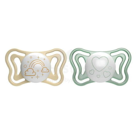 156351 PHYSIO LIGHT SILICONE pacifier 2-6 2pcs LUMI