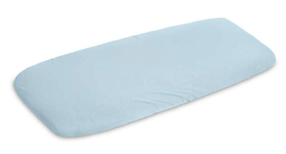 Bamboo bedsheet for cradle Blue 90x40