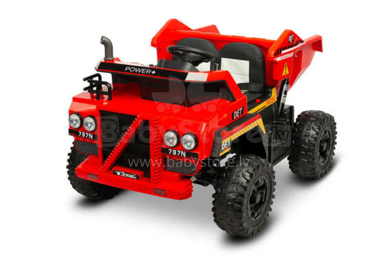 BATTERY VEHICLE TOY TIPPER TRUCK TANK RED