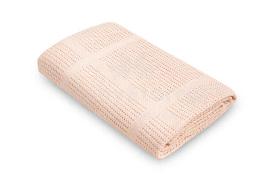 OPENWORK BLANKET LULU LIGHT PINK