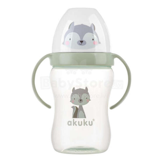 A0220 A BOTTLE WITH A SOFT SPOUT RACCOON
