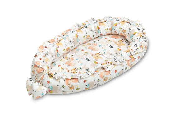 BABY NEST VELVET 80X45 PICNIC PEACH