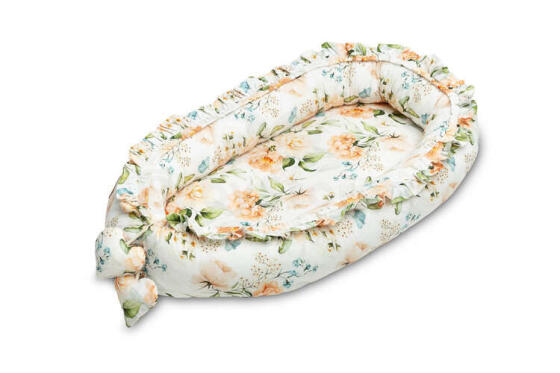 BABY NEST VELVET 80X45 PEONY PEACH
