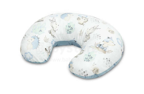 PILLOW FOR FEEDING VELVET STROLL BLUE